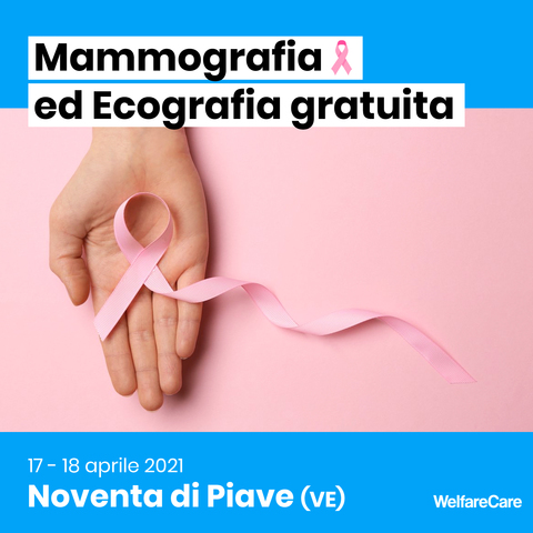 Mammografia ed ecografia gratuita il 17 e 18 aprile 2021 