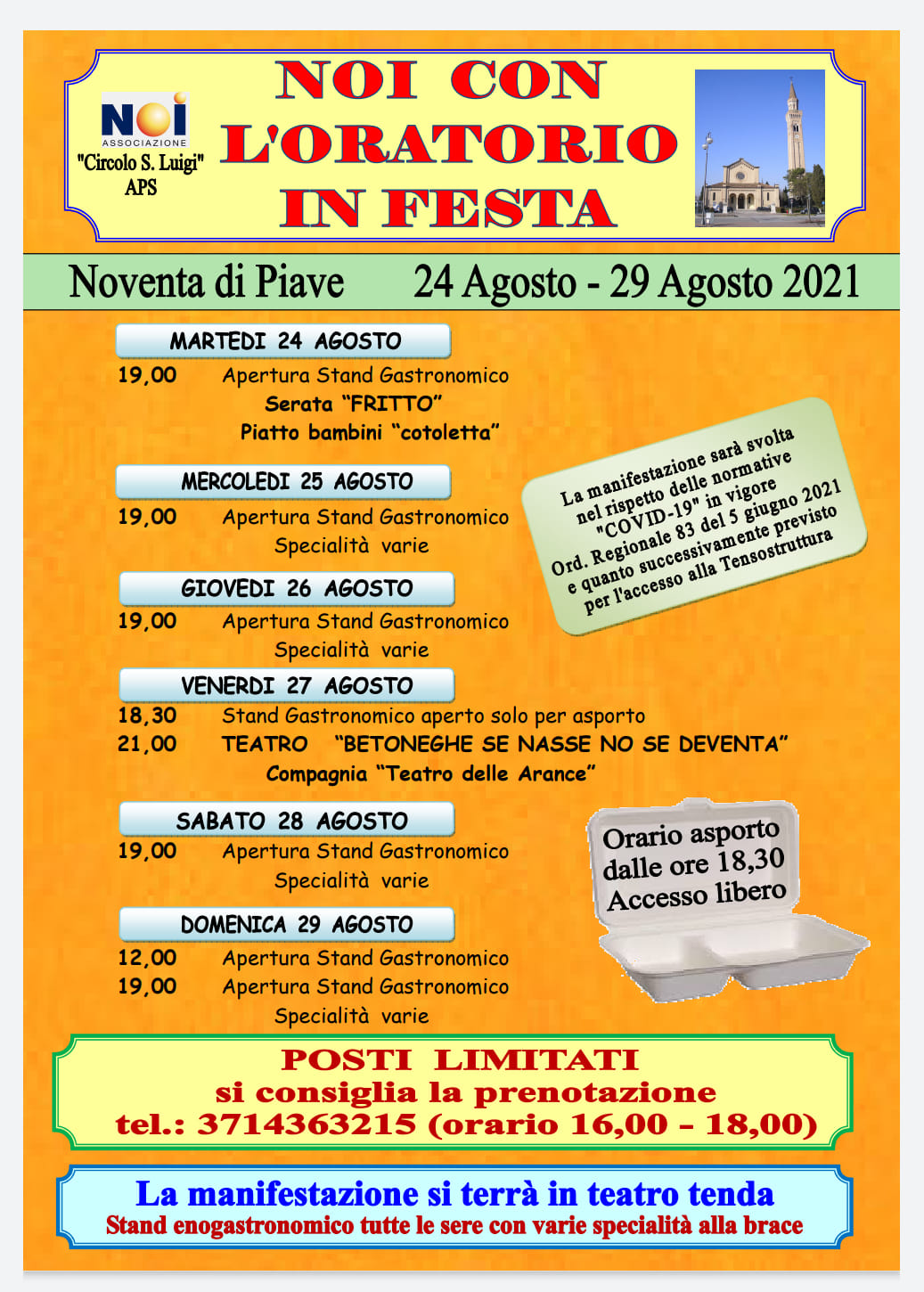 "NOI CON L'ORATORIO IN FESTA"