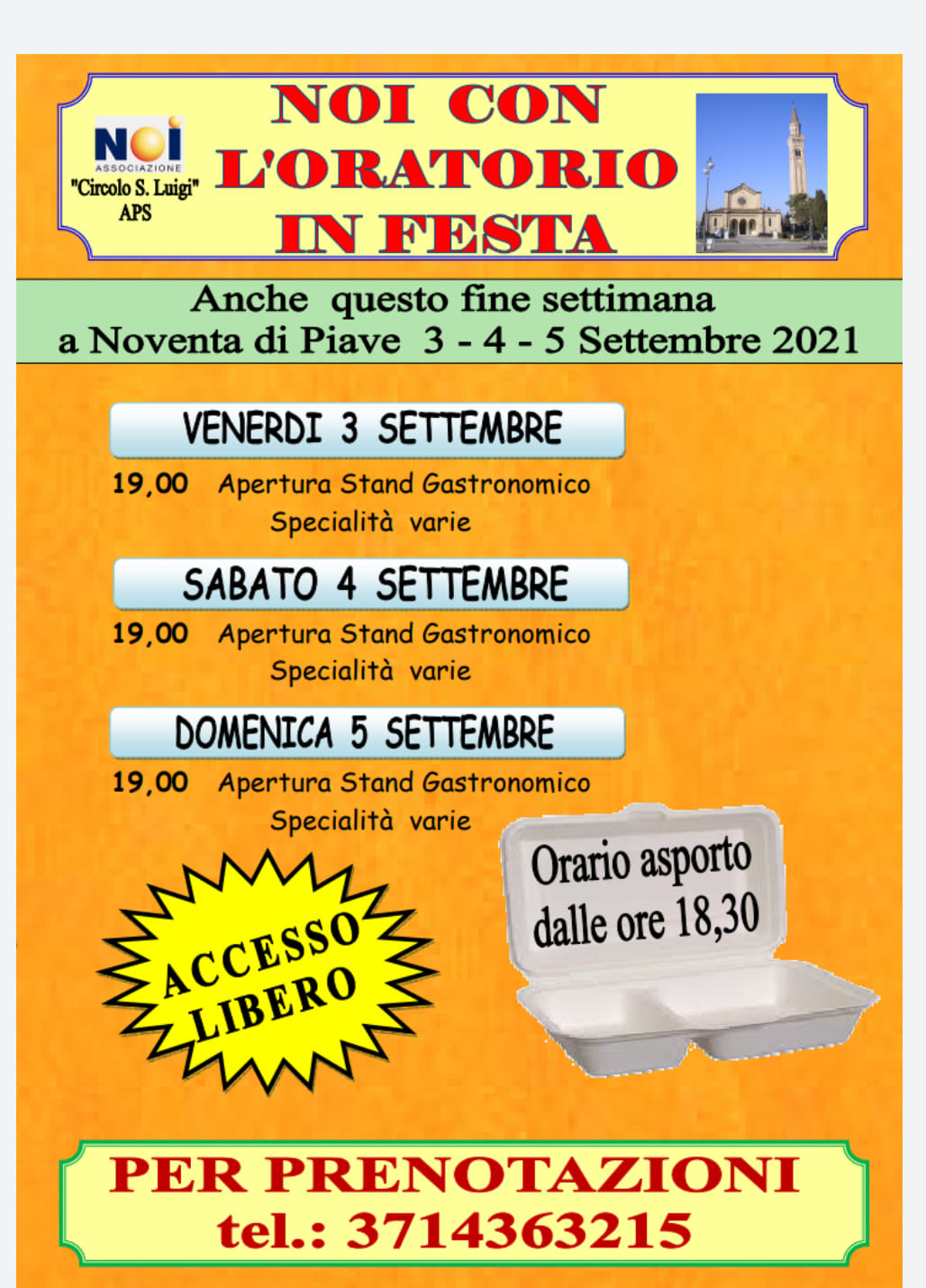 "NOI CON L'ORATORIO IN FESTA"