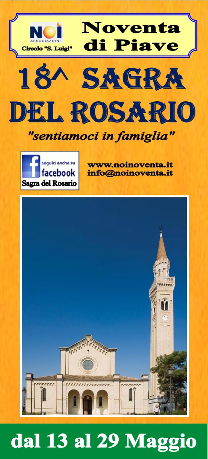 18^ Sagra del Rosario (13-29 Maggio 2022)