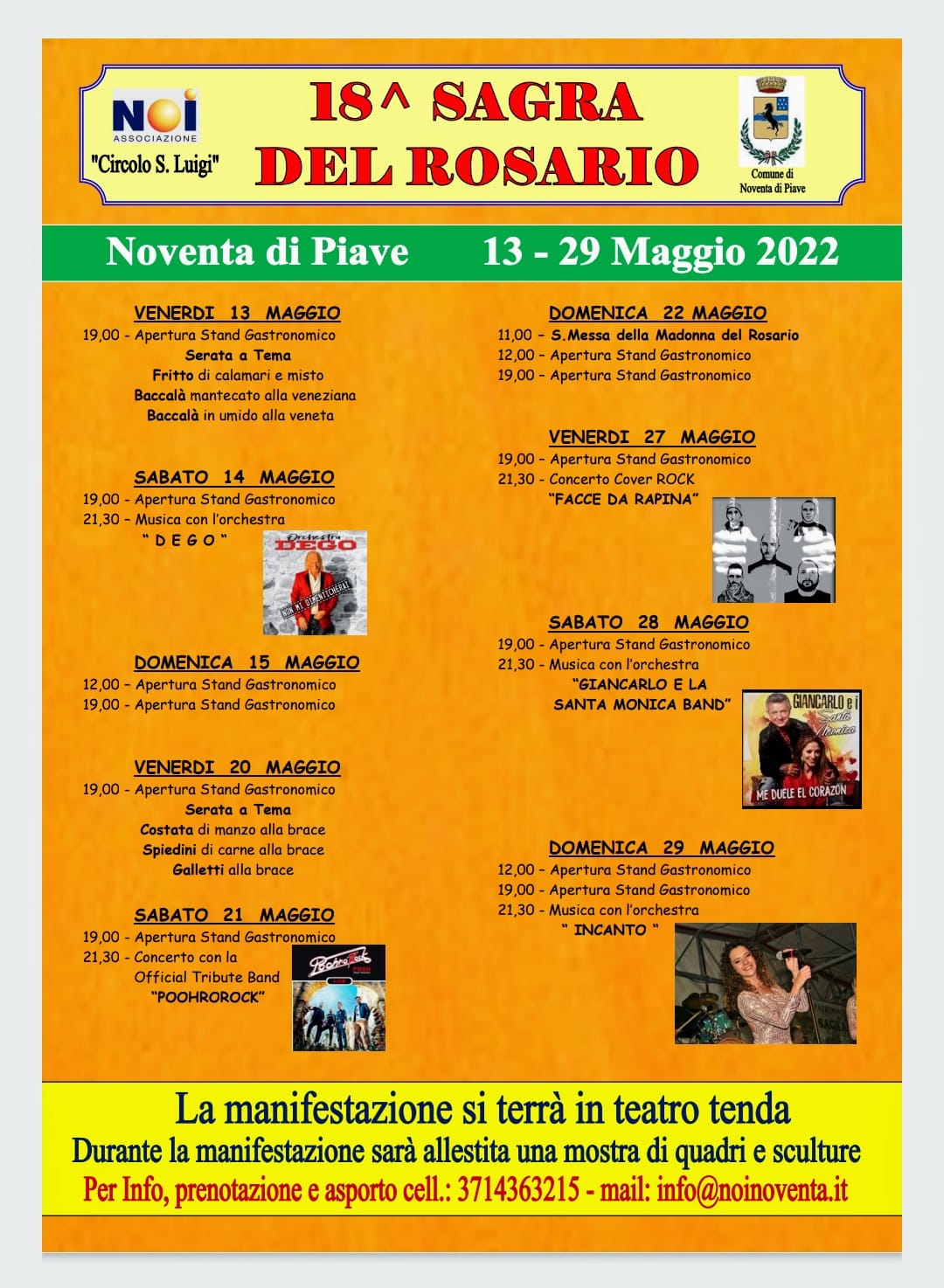  18^ Sagra del Rosario (13-29 Maggio 2022)