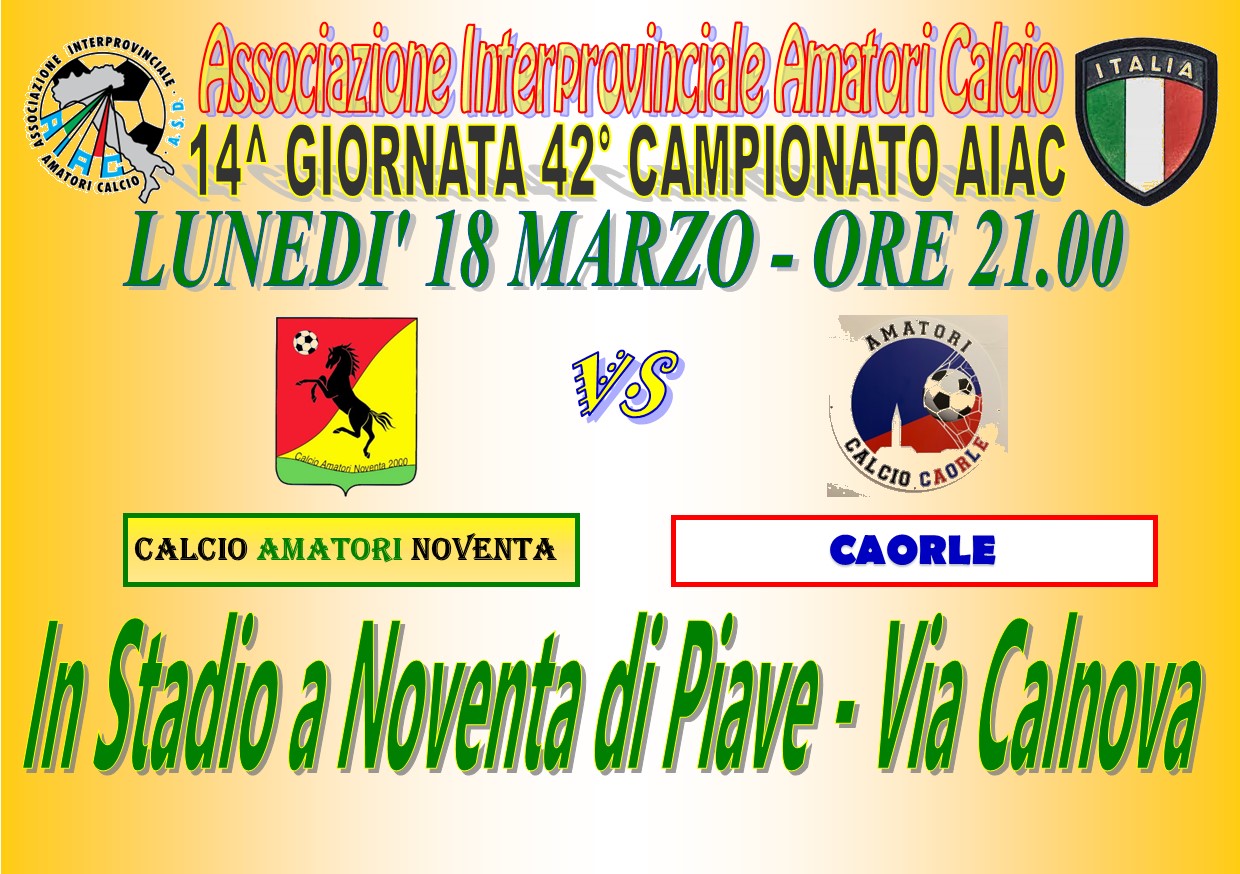 42° campionato AIAC : Noventa - Caorle