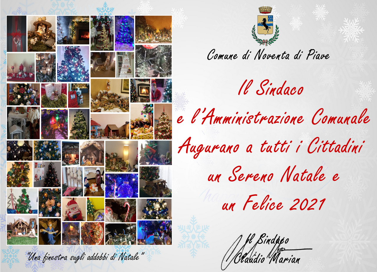Tanti Auguri Di Buon Natale Ed Un Felice Anno 21 Comune Di Noventa Di Piave