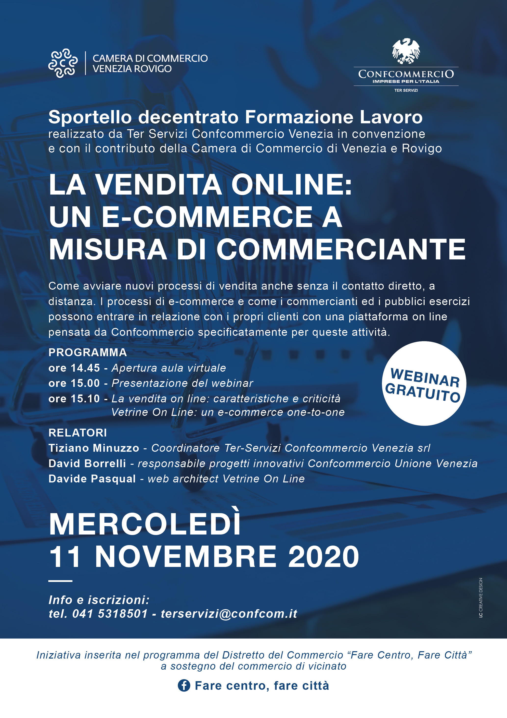 La vendita on-line: webinar gratuito per commercianti  