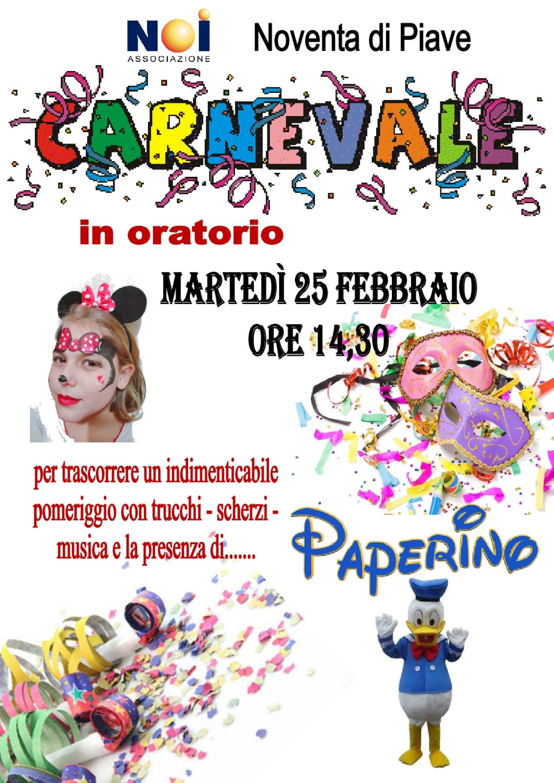 Carnevale in oratorio
